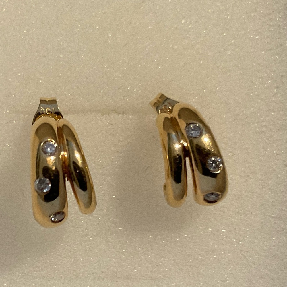 18kt Gold and Diamonds Earrings